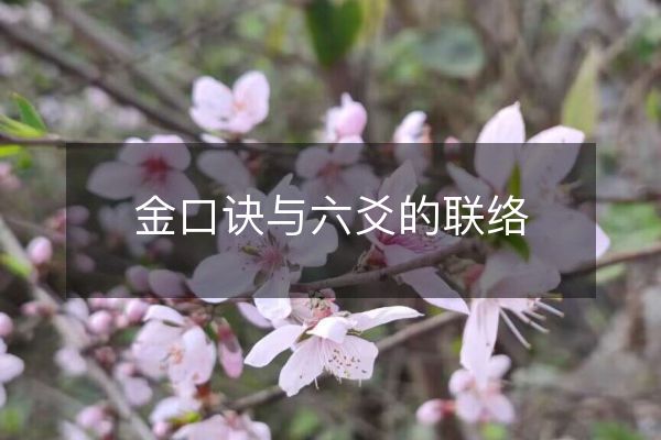 金口訣與六爻的聯絡